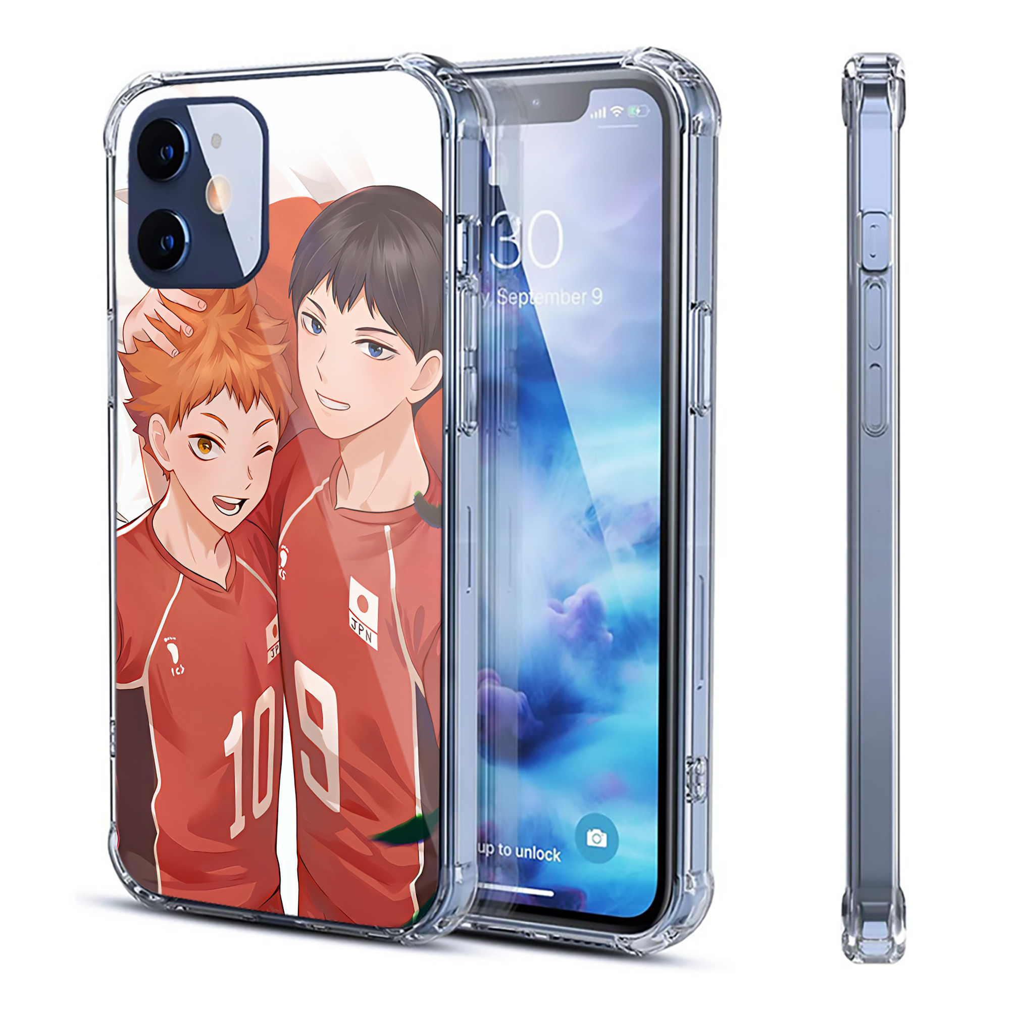（画像用） ハイキュー!! Haikyu!! 【iPhone 12シリーズ対応】透明スマホケース（クリアソフトケース）
